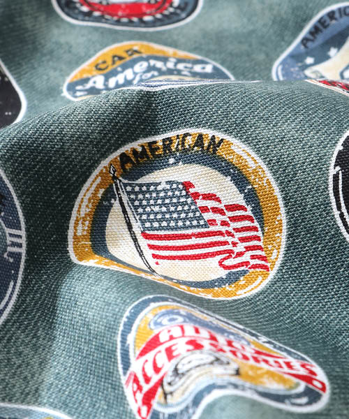 33-018 코스모 코튼 옥스퍼드 빈티지 올드카_그린